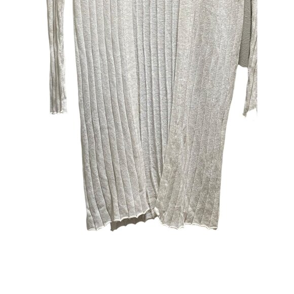 Free People Ribby Rib Maxi Cardigan White Size XS Beach Coastal Minimalist Linen - Picture 8 of 16
